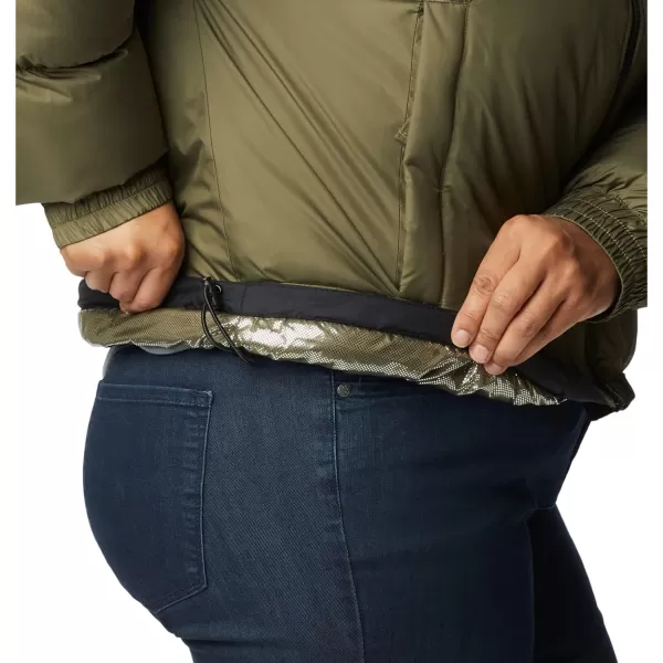 Columbia Womens Pike Lake Cropped JacketStone GreenBlack