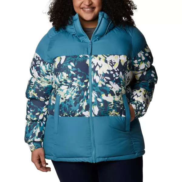 Columbia Womens Pike Lake Ii Insulated JacketCanyon BlueCanyon Blue Florescence