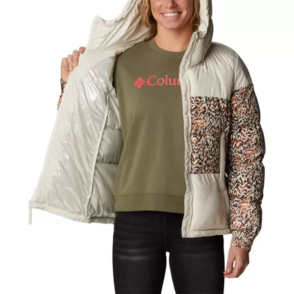 Columbia Womens Pike Lake Ii Insulated JacketChalkWarm Copper Terrain Print