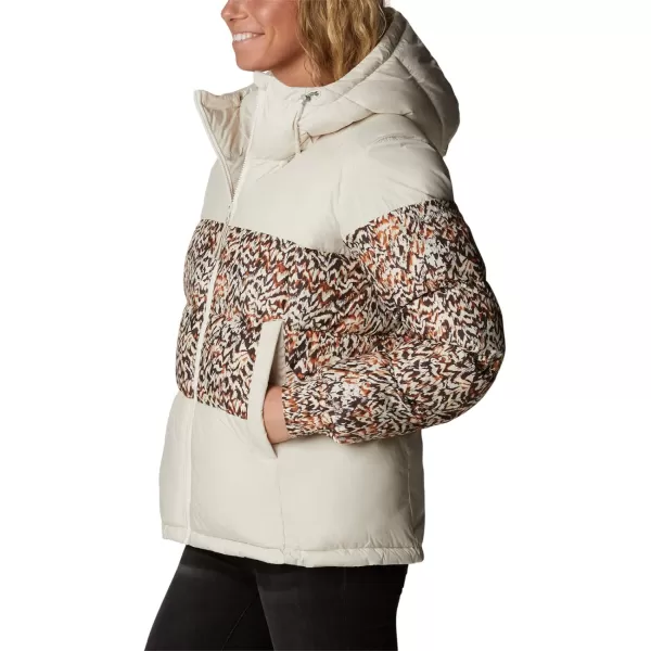 Columbia Womens Pike Lake Ii Insulated JacketChalkWarm Copper Terrain Print