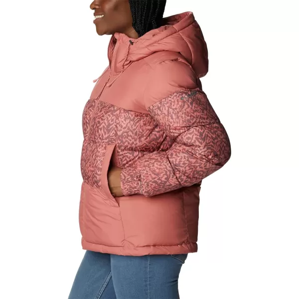 Columbia Womens Pike Lake Ii Insulated JacketDark CoralDark Coral Terrain Print