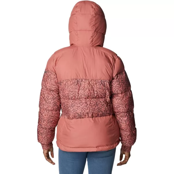 Columbia Womens Pike Lake Ii Insulated JacketDark CoralDark Coral Terrain Print