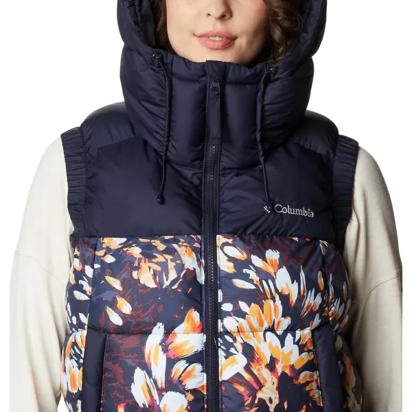 Columbia Womens Pike Lake Ii Insulated VestDark NocturnalDark Nocturnal Florescen