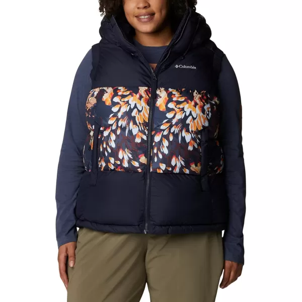 Columbia Womens Pike Lake Ii Insulated VestDark NocturnalDark Nocturnal Florescen