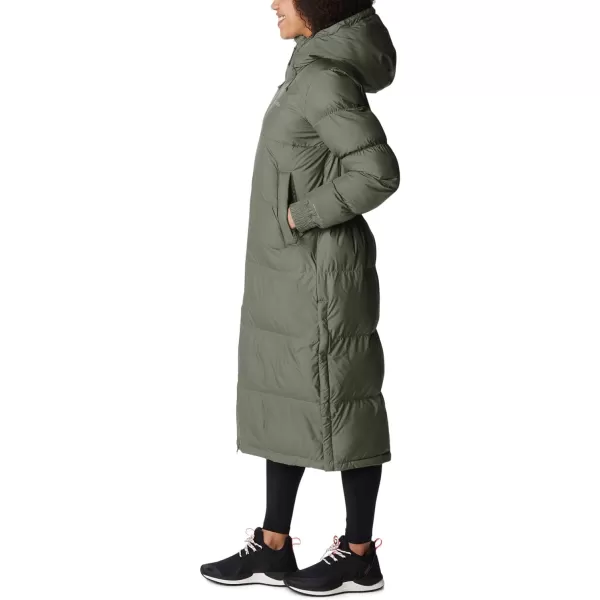 Columbia Womens Pike Lake Long JacketStone GreenOlive Green