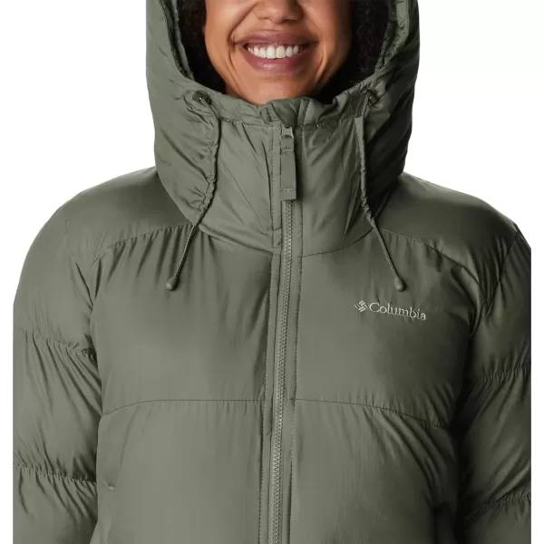 Columbia Womens Pike Lake Long JacketStone GreenOlive Green