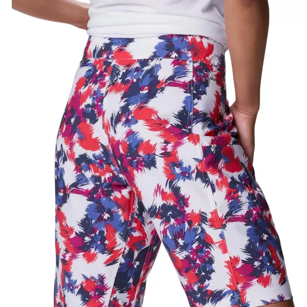 Columbia Womens Pleasant Creek Board ShortWhite Typhoon Blooms Multi