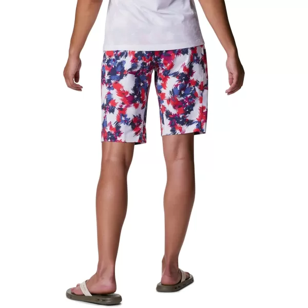 Columbia Womens Pleasant Creek Board ShortWhite Typhoon Blooms Multi