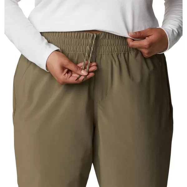 Columbia Womens Pleasant Creek Core PantStone Green