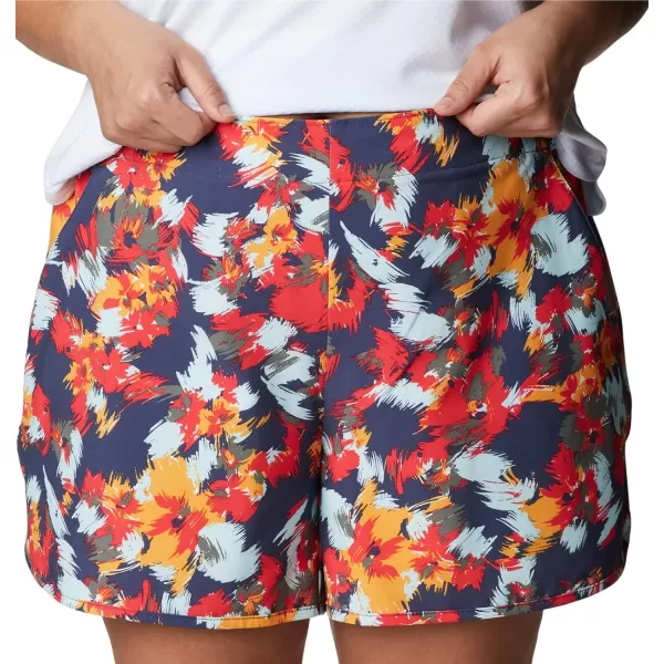 Columbia Womens Pleasant Creek Stretch ShortNocturnal Typhoon Blooms Multi