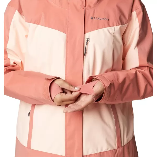 Columbia Womens Point Park Insulated JacketDark Coral SheenPeach Blossom