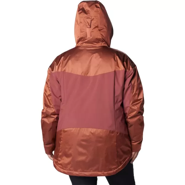 Columbia Womens Point Park Insulated JacketFaded Peach Sheen Beetroot