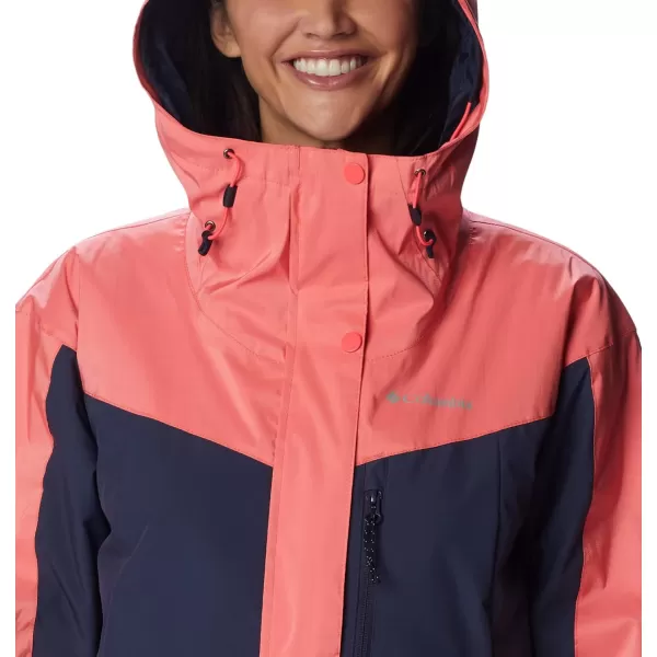 Columbia Womens Point Park Insulated JacketNeon Sunrise SheenNocturnal