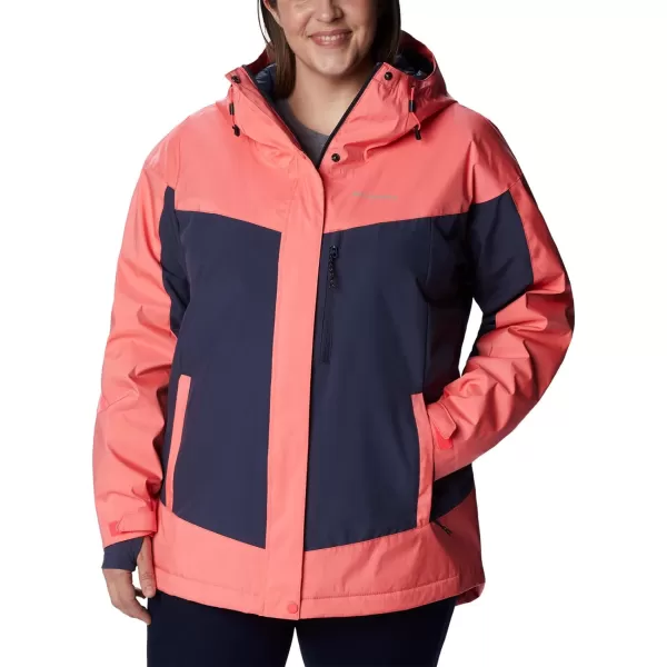 Columbia Womens Point Park Insulated JacketNeon Sunrise SheenNocturnal