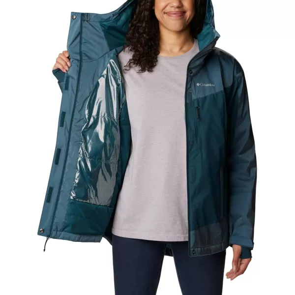 Columbia Womens Point Park Insulated JacketNight Wave Sheen Night Wave