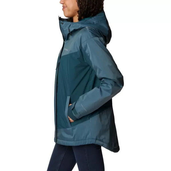 Columbia Womens Point Park Insulated JacketNight Wave Sheen Night Wave