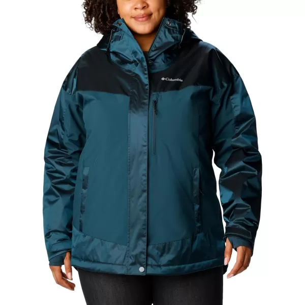 Columbia Womens Point Park Insulated JacketNight Wave Sheen Night Wave