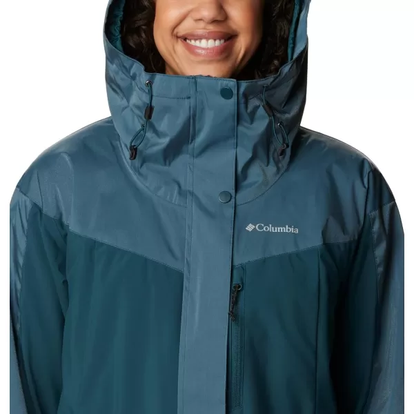 Columbia Womens Point Park Insulated JacketNight Wave Sheen Night Wave