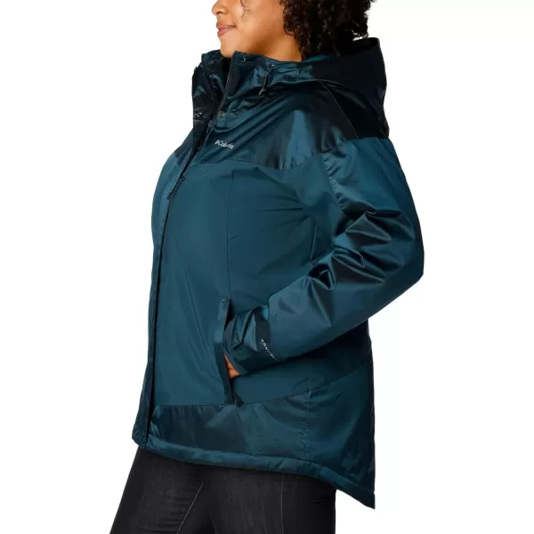 Columbia Womens Point Park Insulated JacketNight Wave Sheen Night Wave