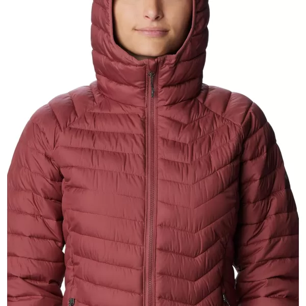 Columbia Womens Powder Lite Hooded JacketBeetroot