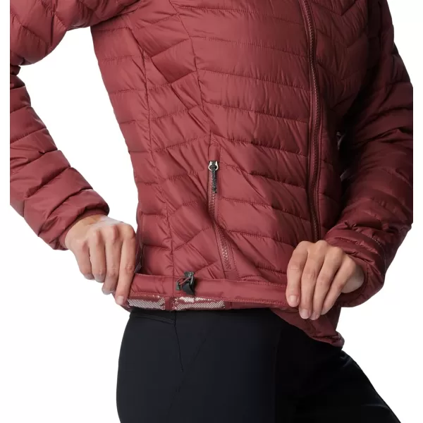 Columbia Womens Powder Lite Hooded JacketBeetroot