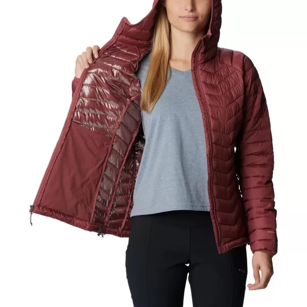 Columbia Womens Powder Lite Hooded JacketBeetroot