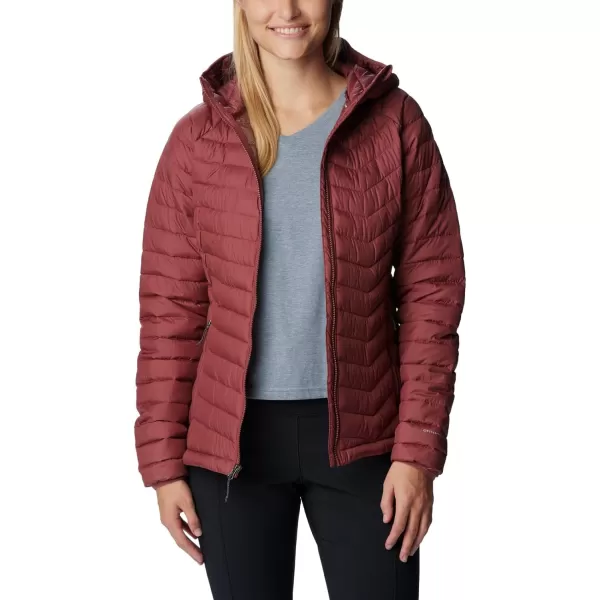 Columbia Womens Powder Lite Hooded JacketBeetroot