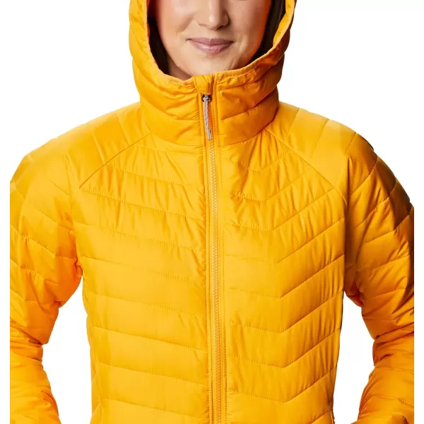 Columbia Womens Powder Lite Hooded JacketBright Marigold