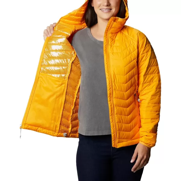 Columbia Womens Powder Lite Hooded JacketBright Marigold