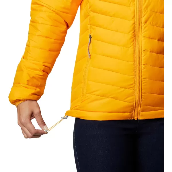 Columbia Womens Powder Lite Hooded JacketBright Marigold