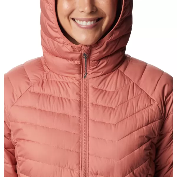 Columbia Womens Powder Lite Hooded JacketDark Coral