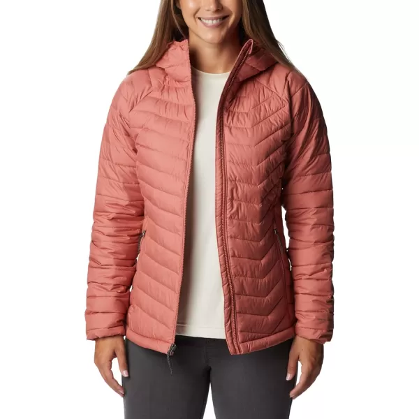 Columbia Womens Powder Lite Hooded JacketDark Coral