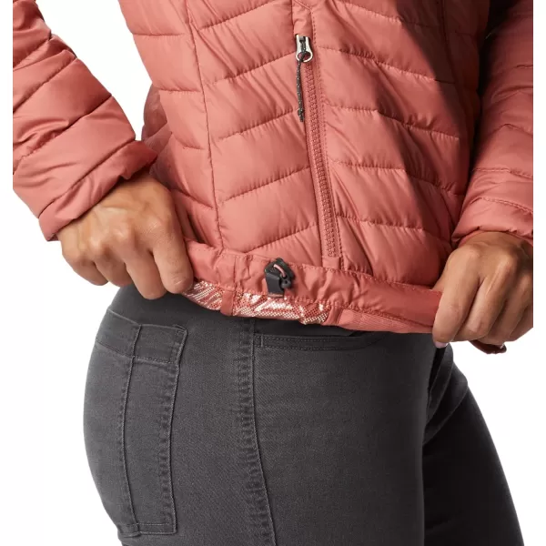 Columbia Womens Powder Lite Hooded JacketDark Coral