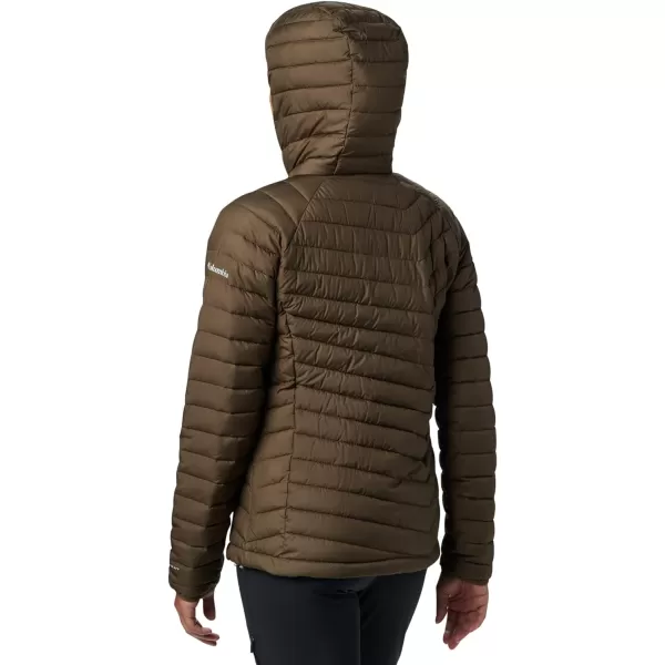 Columbia Womens Powder Lite Hooded JacketOlive Green