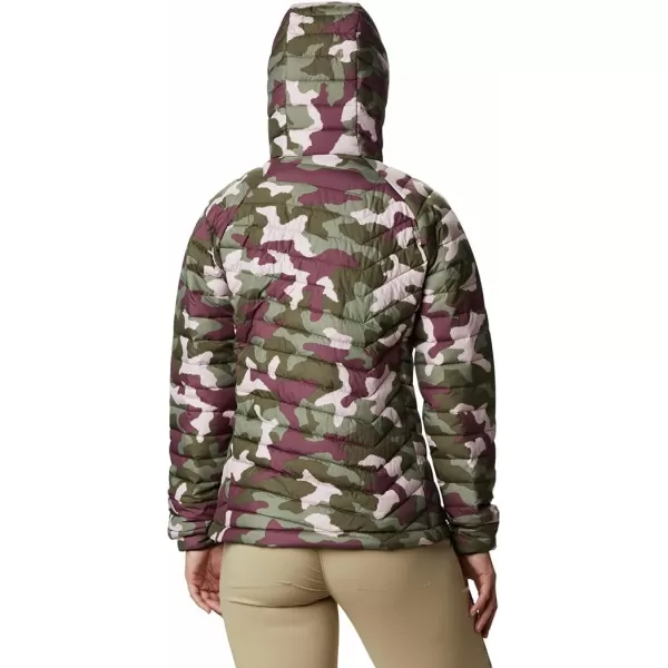 Columbia Womens Powder Lite Hooded JacketOlive Green Traditional Camo