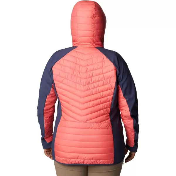 Columbia Womens Powder Lite Hybrid Hooded JacketBlush PinkNocturnal