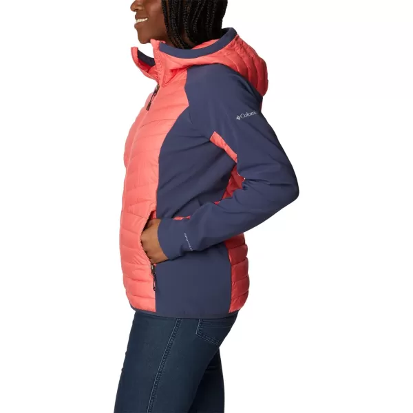 Columbia Womens Powder Lite Hybrid Hooded JacketBlush PinkNocturnal