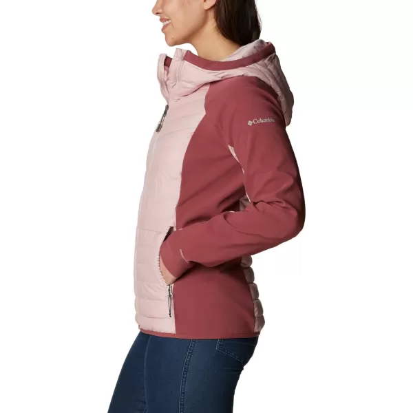 Columbia Womens Powder Lite Hybrid Hooded JacketDusty Pink Beetroot