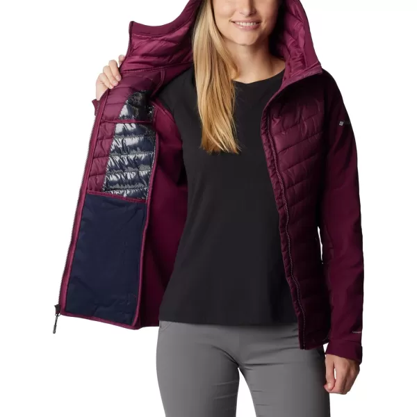 Columbia Womens Powder Lite Hybrid Hooded JacketMarionberry