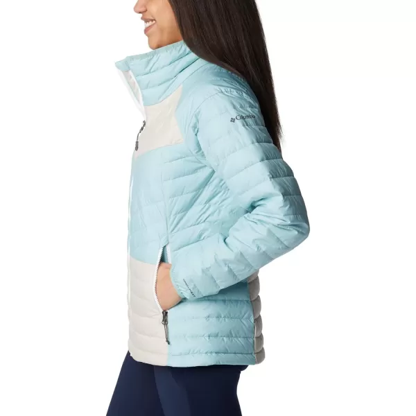 Columbia Womens Powder Lite Ii Full Zip JacketAqua Haze Dark Stone