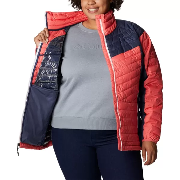 Columbia Womens Powder Lite Ii Full Zip JacketBlush PinkNocturnal