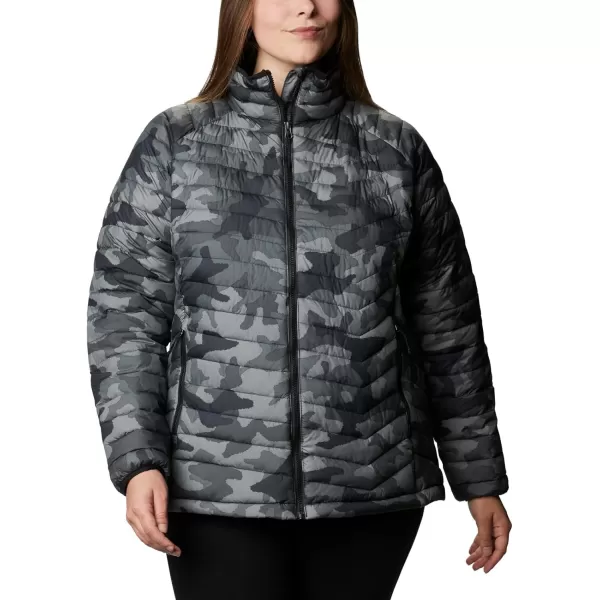 Columbia Womens Powder Lite JacketBlack Traditional Camo