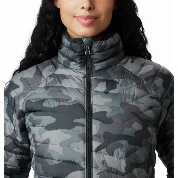 Columbia Womens Powder Lite JacketBlack Traditional Camo