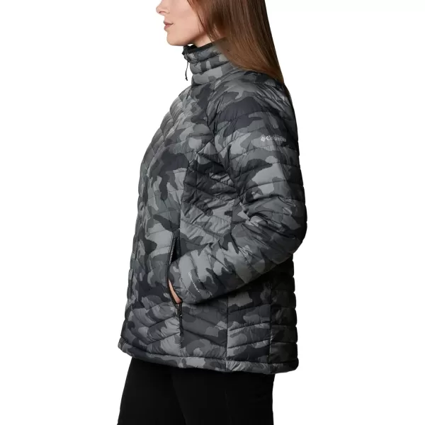 Columbia Womens Powder Lite JacketBlack Traditional Camo