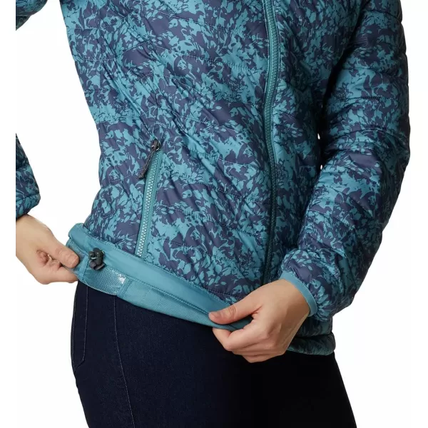 Columbia Womens Powder Lite JacketCanyon Blue Florescence Print