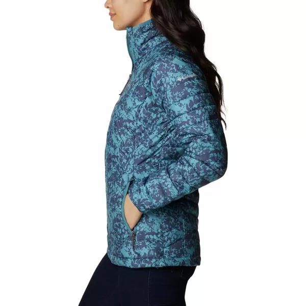 Columbia Womens Powder Lite JacketCanyon Blue Florescence Print