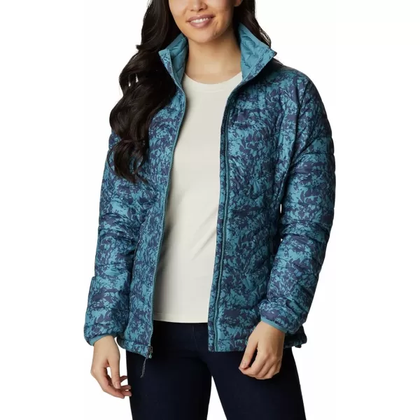 Columbia Womens Powder Lite JacketCanyon Blue Florescence Print