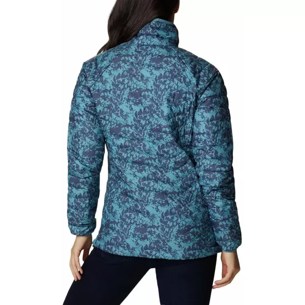 Columbia Womens Powder Lite JacketCanyon Blue Florescence Print