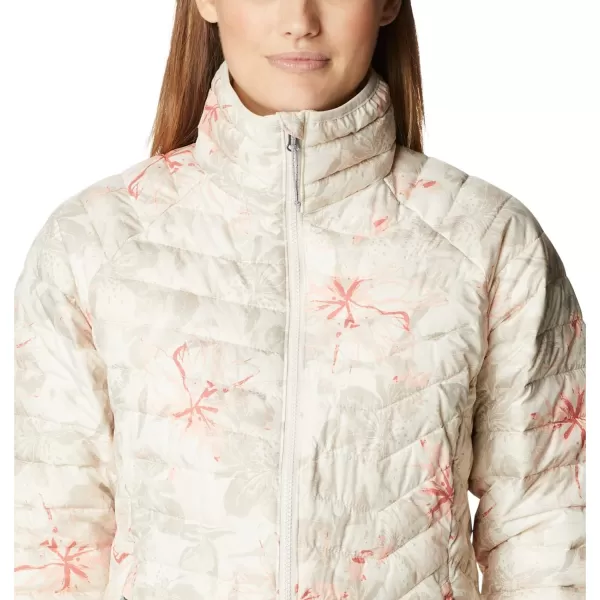 Columbia Womens Powder Lite JacketChalk Aurelian Print