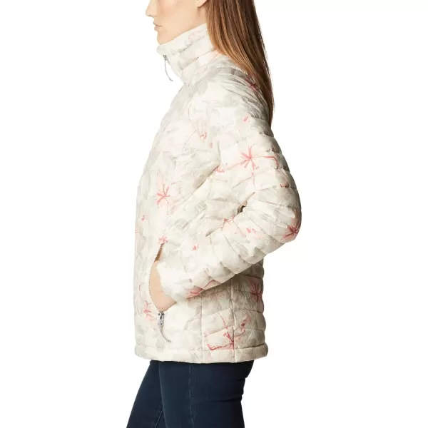 Columbia Womens Powder Lite JacketChalk Aurelian Print